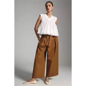 Anthropologie Brown Wide Leg Pants